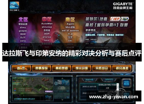 达拉斯飞与印第安纳的精彩对决分析与赛后点评